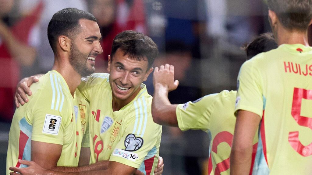  España celebra el segundo gol contra Turquía (Selección Española)