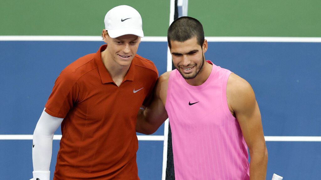 Carlos Alcaraz junto a Jannik Sinner (Cordon Press)