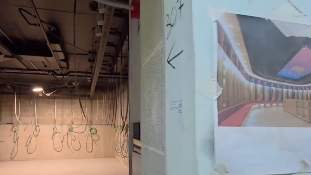  Así están los vestuarios del Camp Nou (Ferran Barniol Instagram).