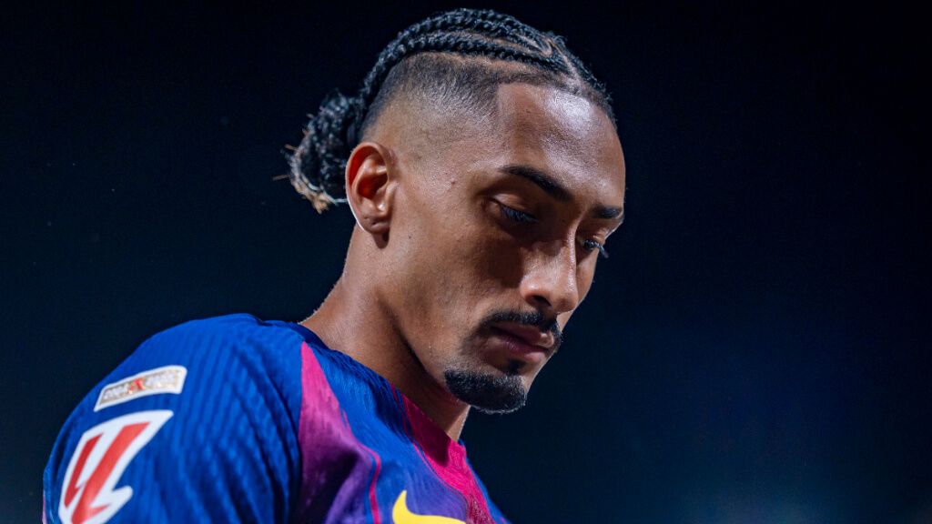  Raphinha en el partido ante el Rayo Vallecano (Cordon Press)