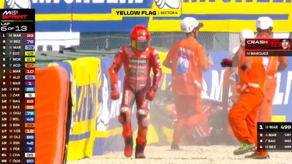 Marc Márquez, en Misano.