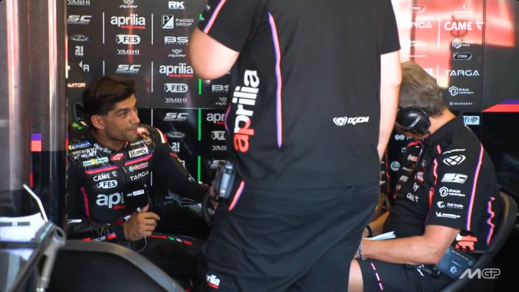  Jorge Martín, durante los test de Misano con Aprilia.