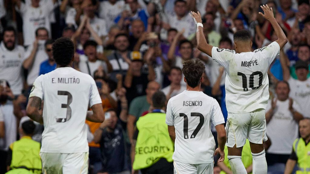  Kylian Mbappé celebra el segundo gol ante el Olympique de Marsella