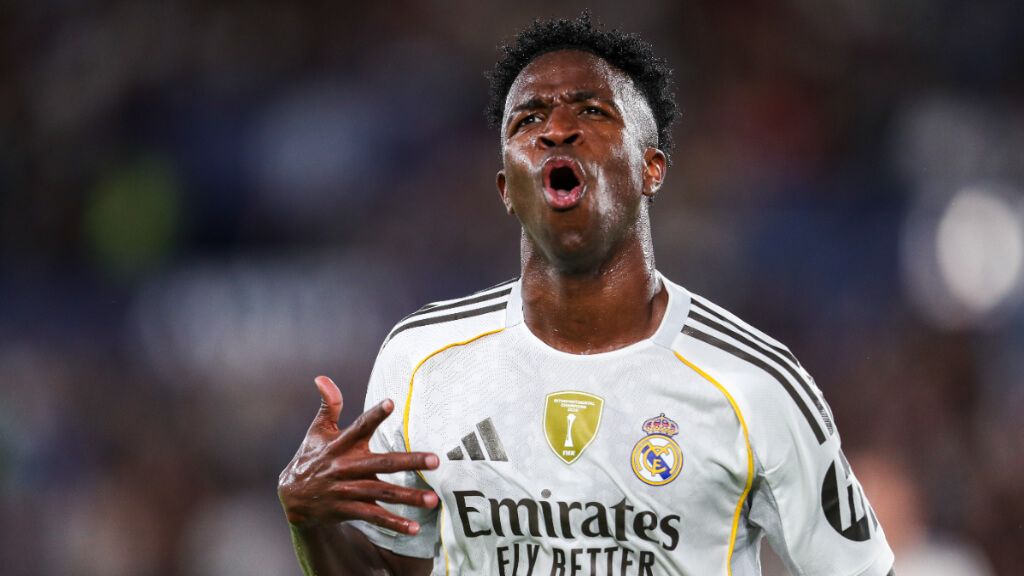 Vinicius celebrando su gol contra el Levante (Europa Press)