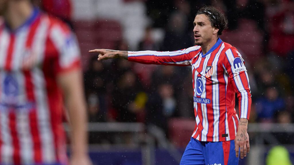 Giménez en un partido del Atlético de Madrid la pasada temporada (Cordon Press)