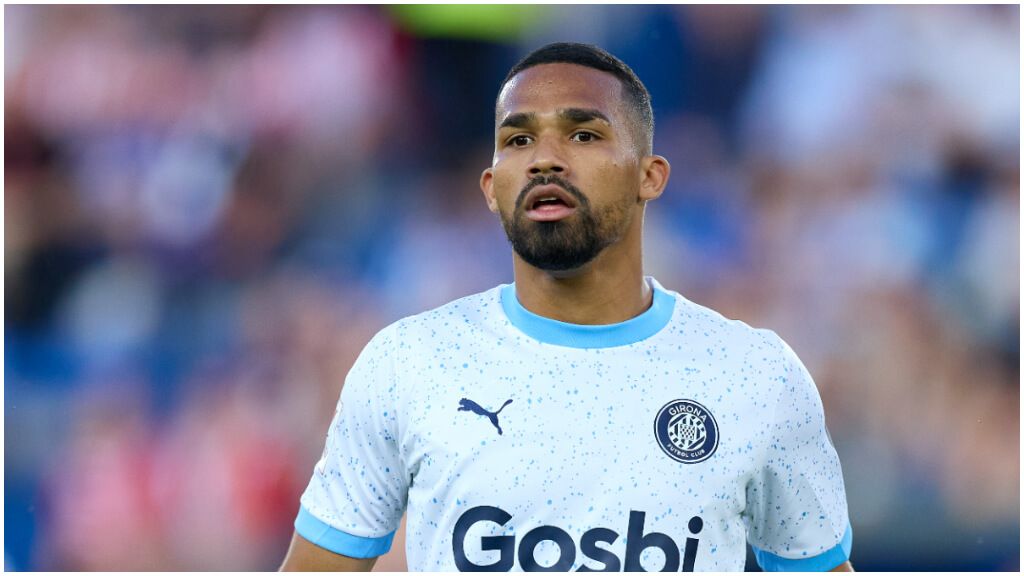 Yangel Herrera, en su etapa en el Girona. (Europa Press)