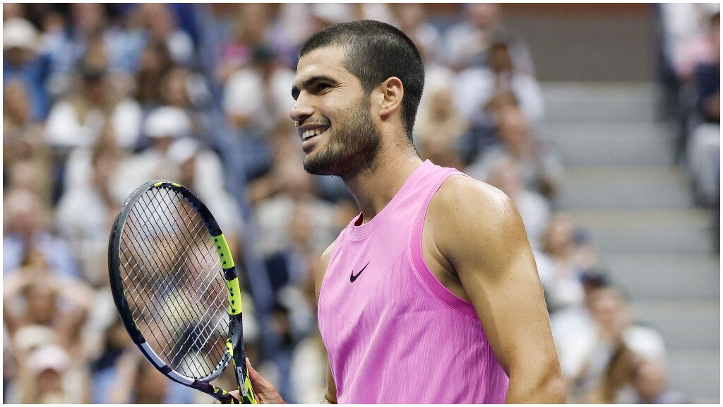 Carlos Alcaraz, en la final del US Open (EFE)