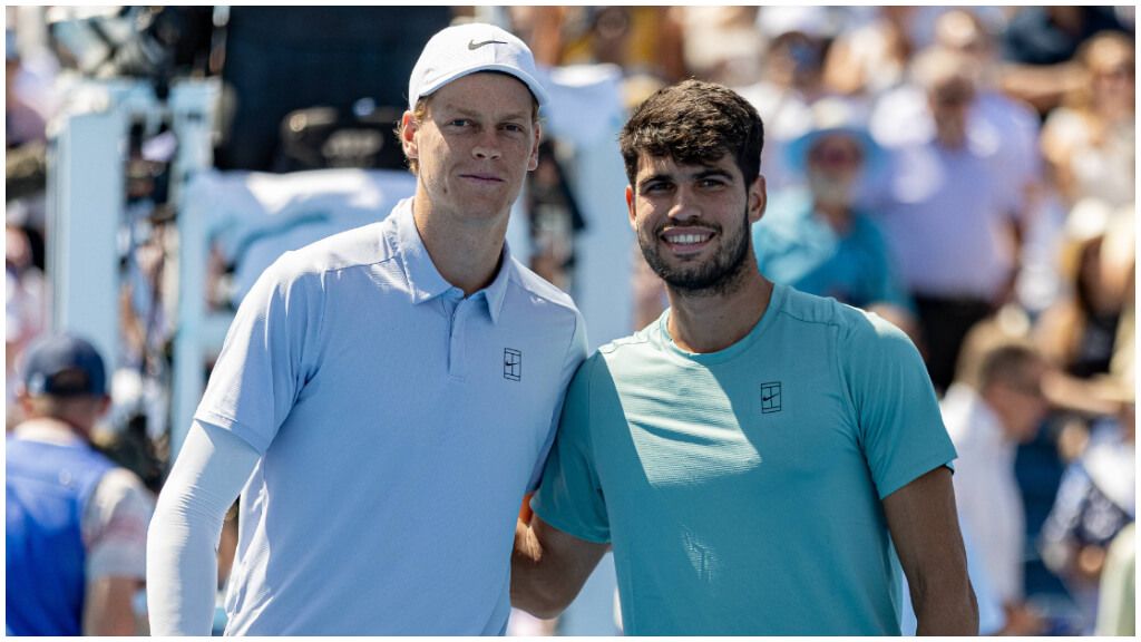  Jannik Sinner y Carlos Alcaraz en la final de Cincinnati (Cordon Press)