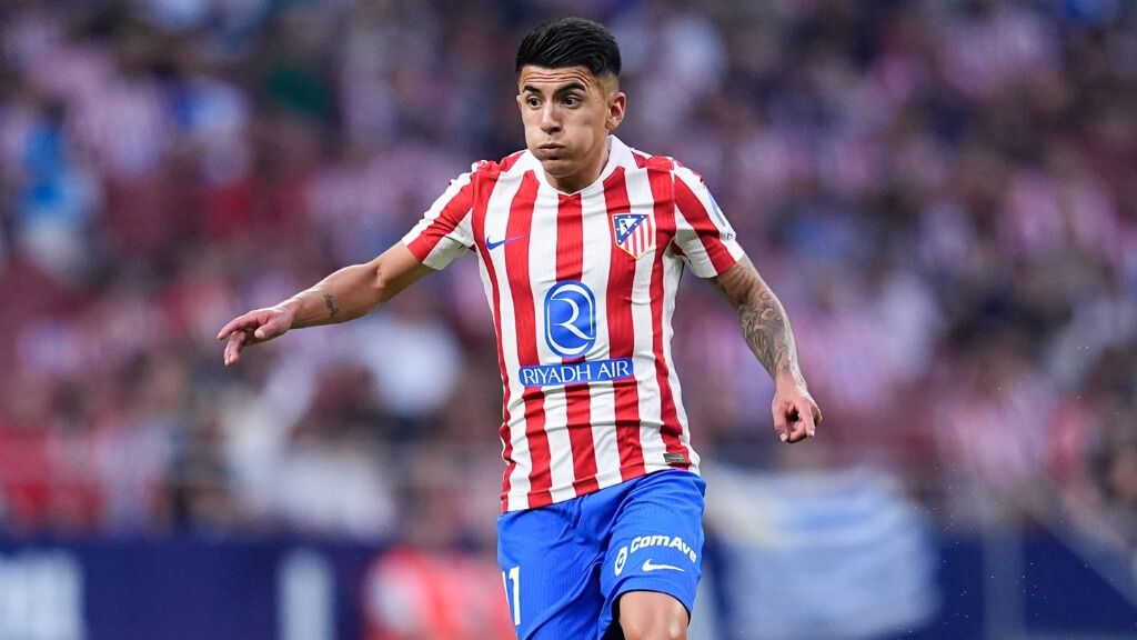  Thiago Almada en un partido con el Atlético de Madrid (Europa Press)
