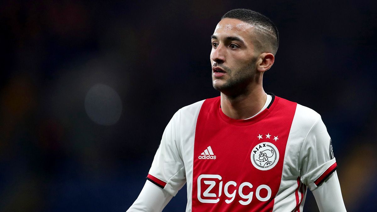Hakim Ziyech, en un partido con el Ajax. (Cordon Press)