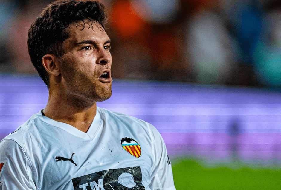 Hugo Duro celebra el 3-0