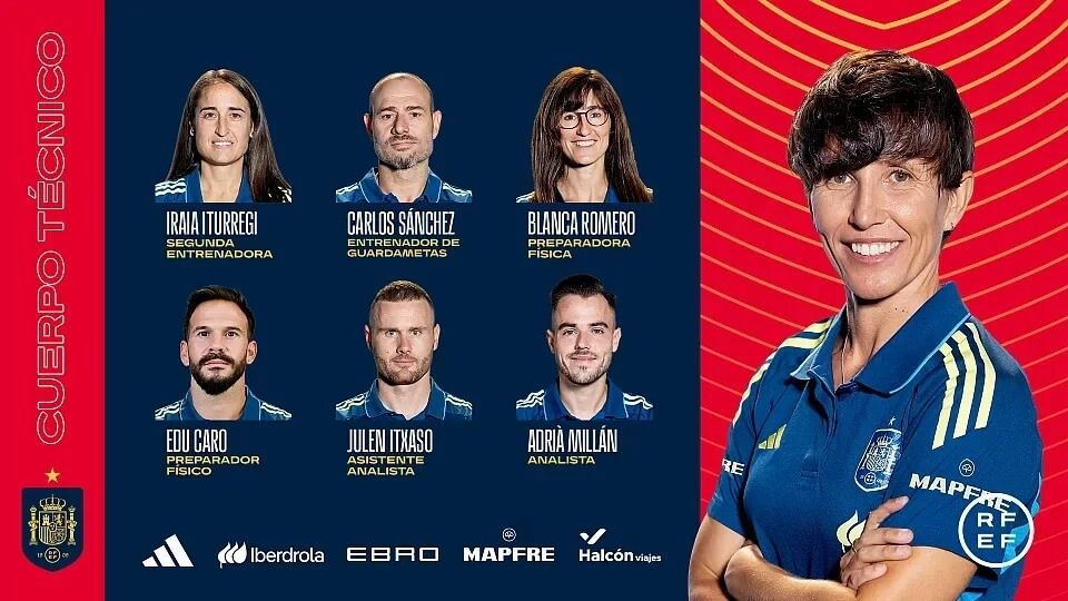 Cuerpo técnico de Sonia Bermúdez.