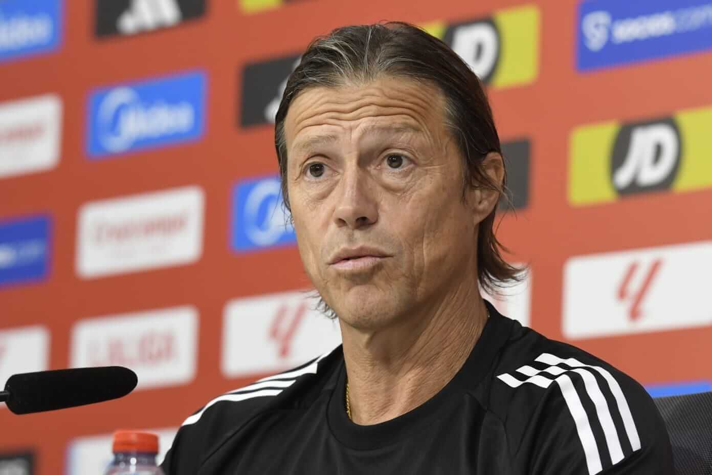  Matías Almeyda, durante la rueda de prensa.