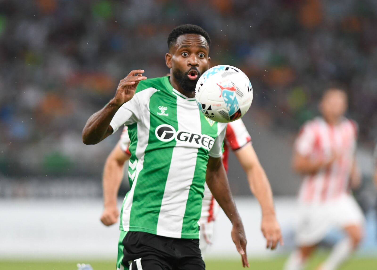 Cédric Bakambu, ante el Athletic Club.