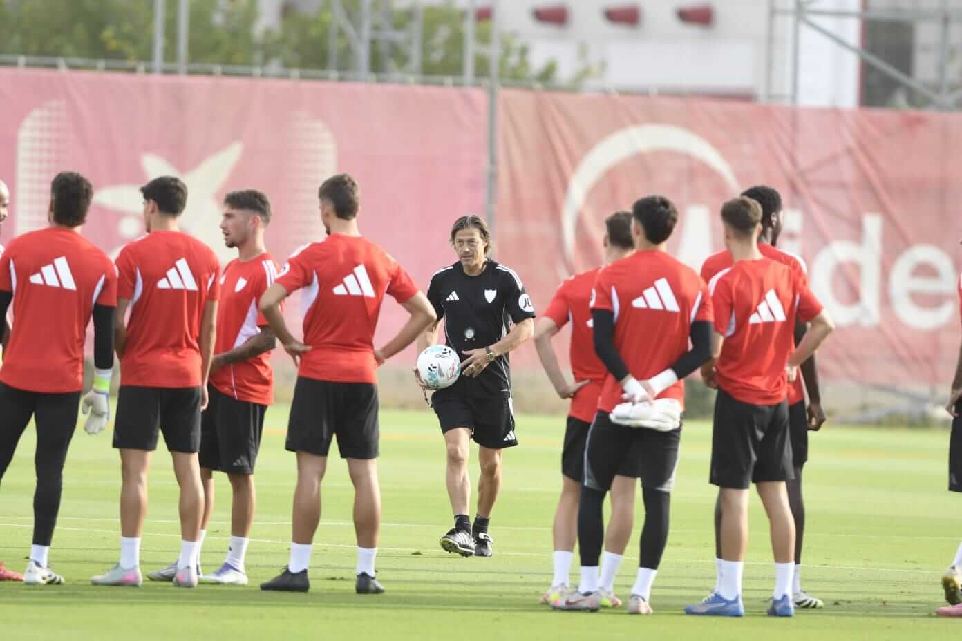 Matías Almeyda, en el entrenamiento del martes.