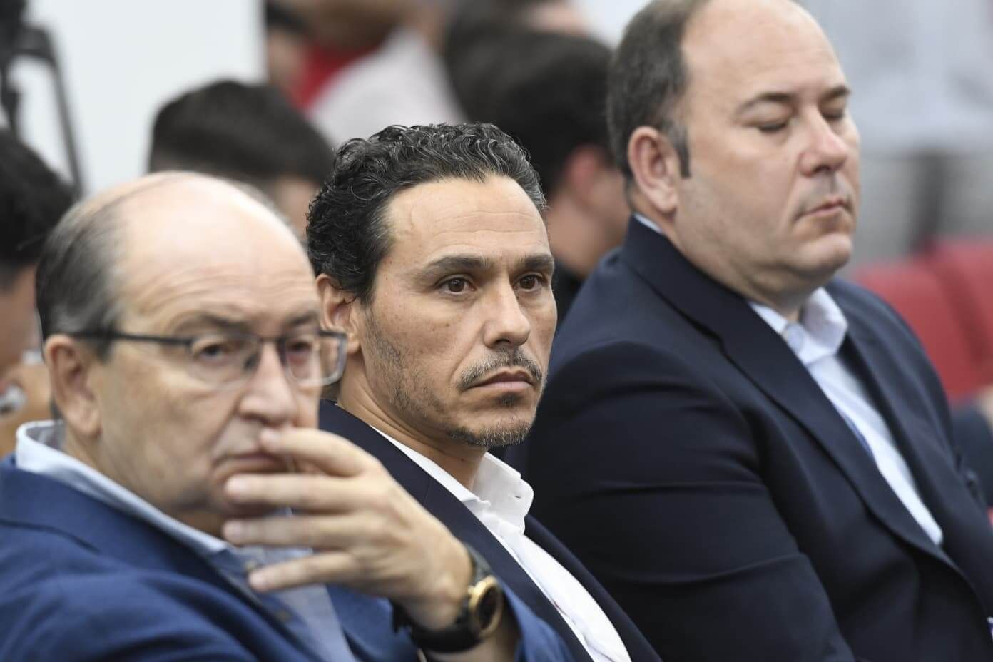  Del Nido Carrasco, en la presentación de Cardoso y Mendy.