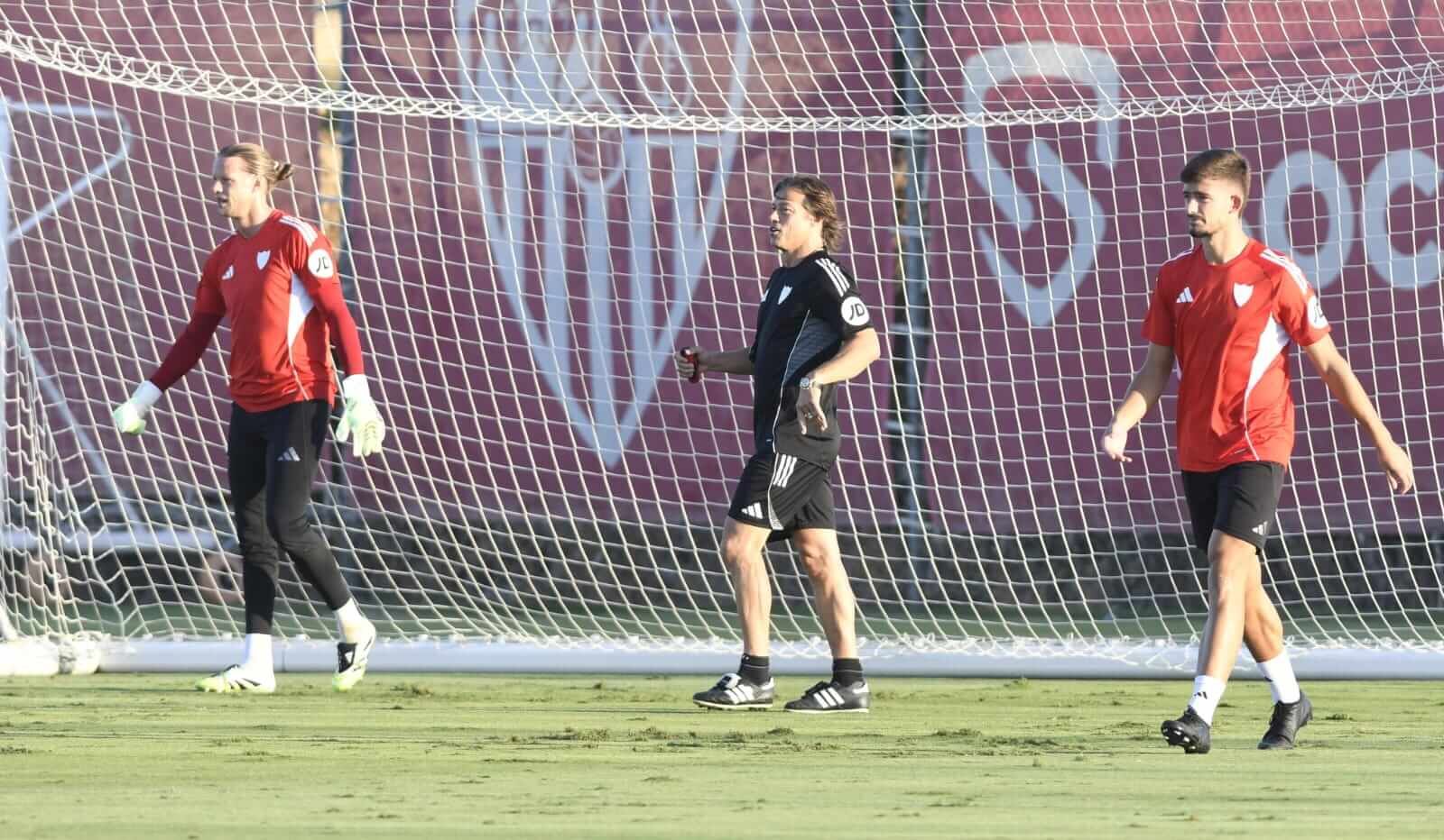  Matías Almeyda, en la sesión del miércoles.