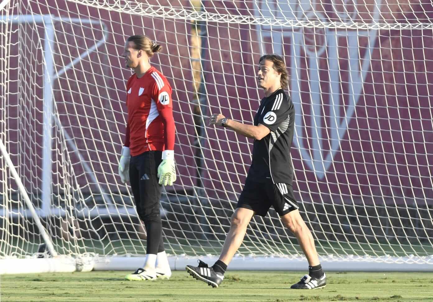  Matías Almeyda, en la sesión del miércoles.