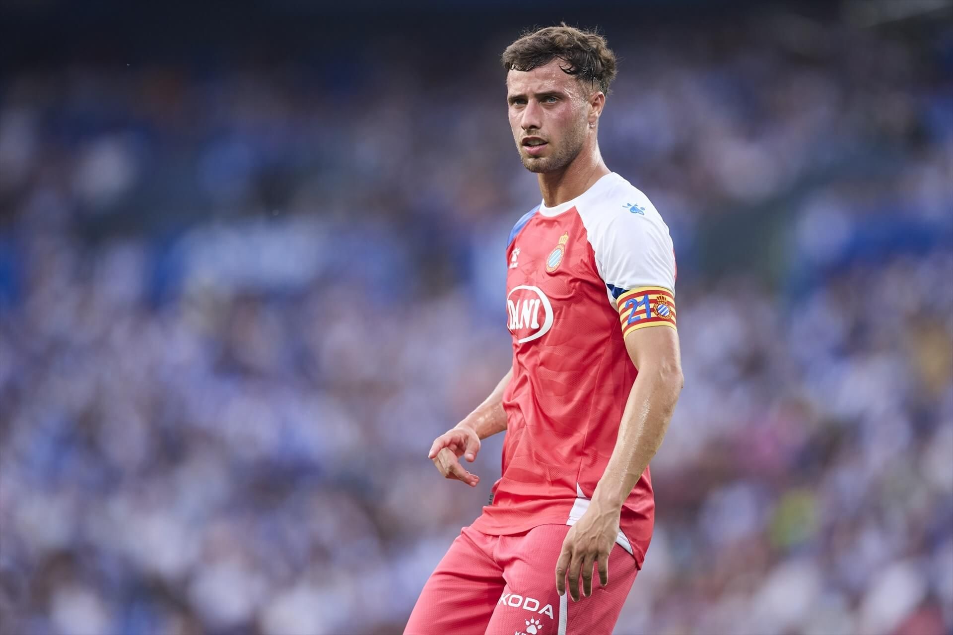  Javi Puado, durante el Real Sociedad-Espanyol.