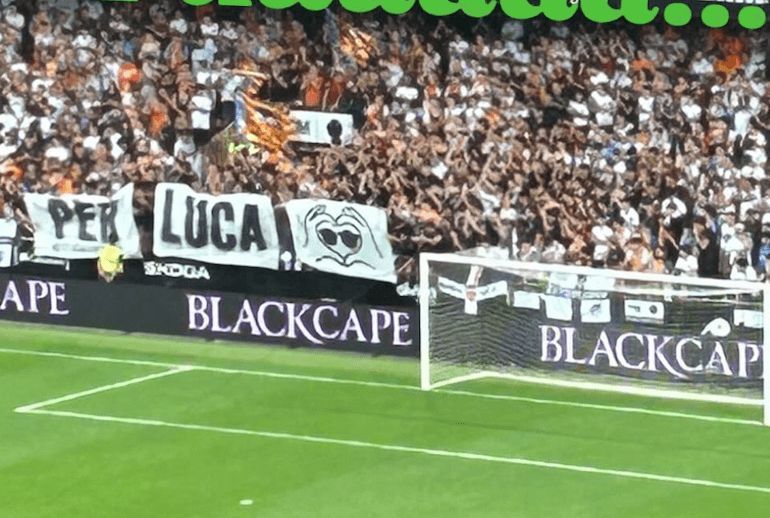 La Curva Nord recordó a Luca