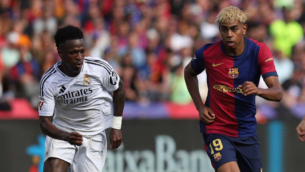Vinicius Jr y Lamine Yamal en El Clásico (Fuente: Cordon Press)