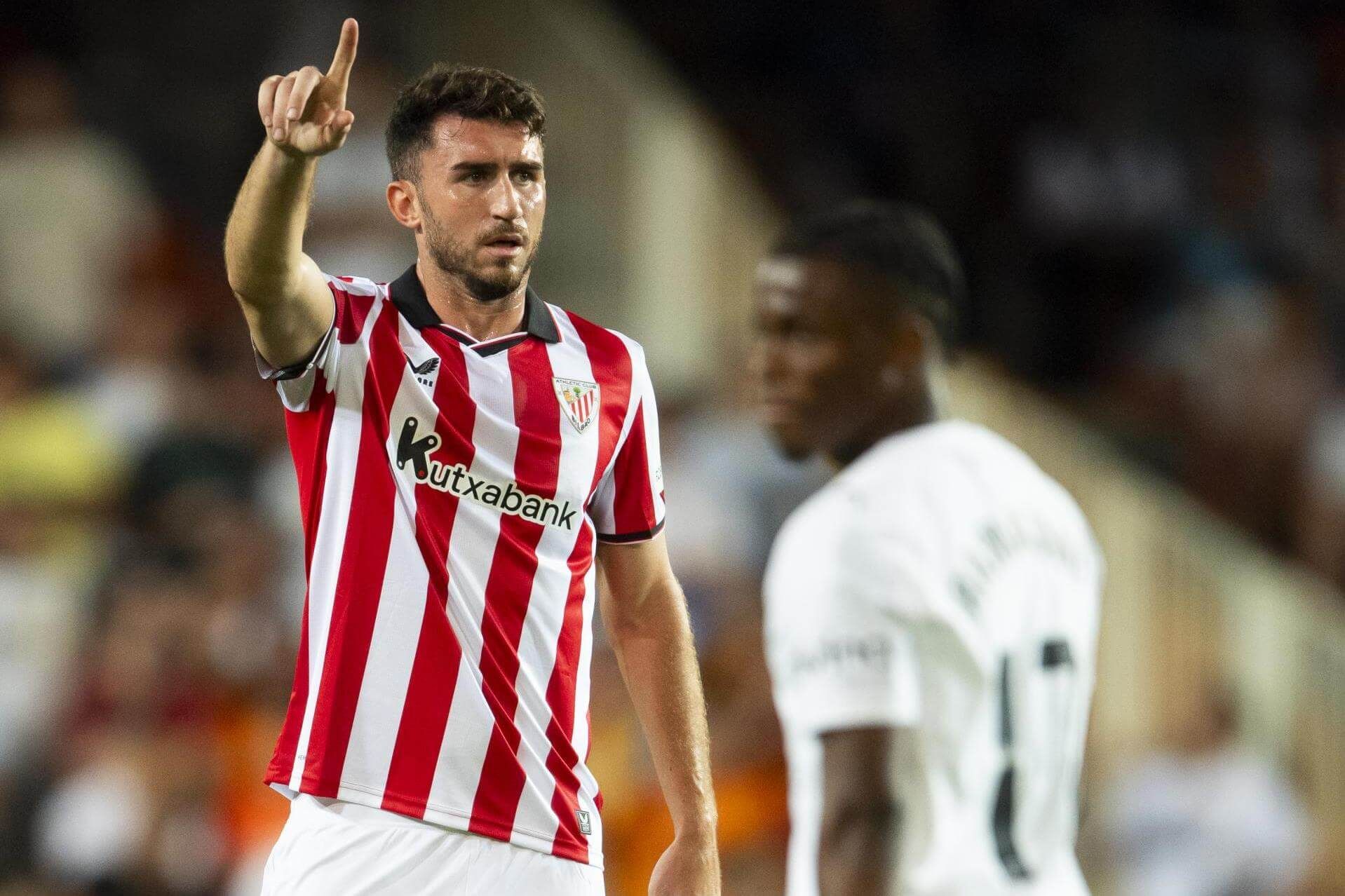  Aymeric Laporte, que debutó en Mestalla ante el Valencia, ya puede jugar en la Champions League.