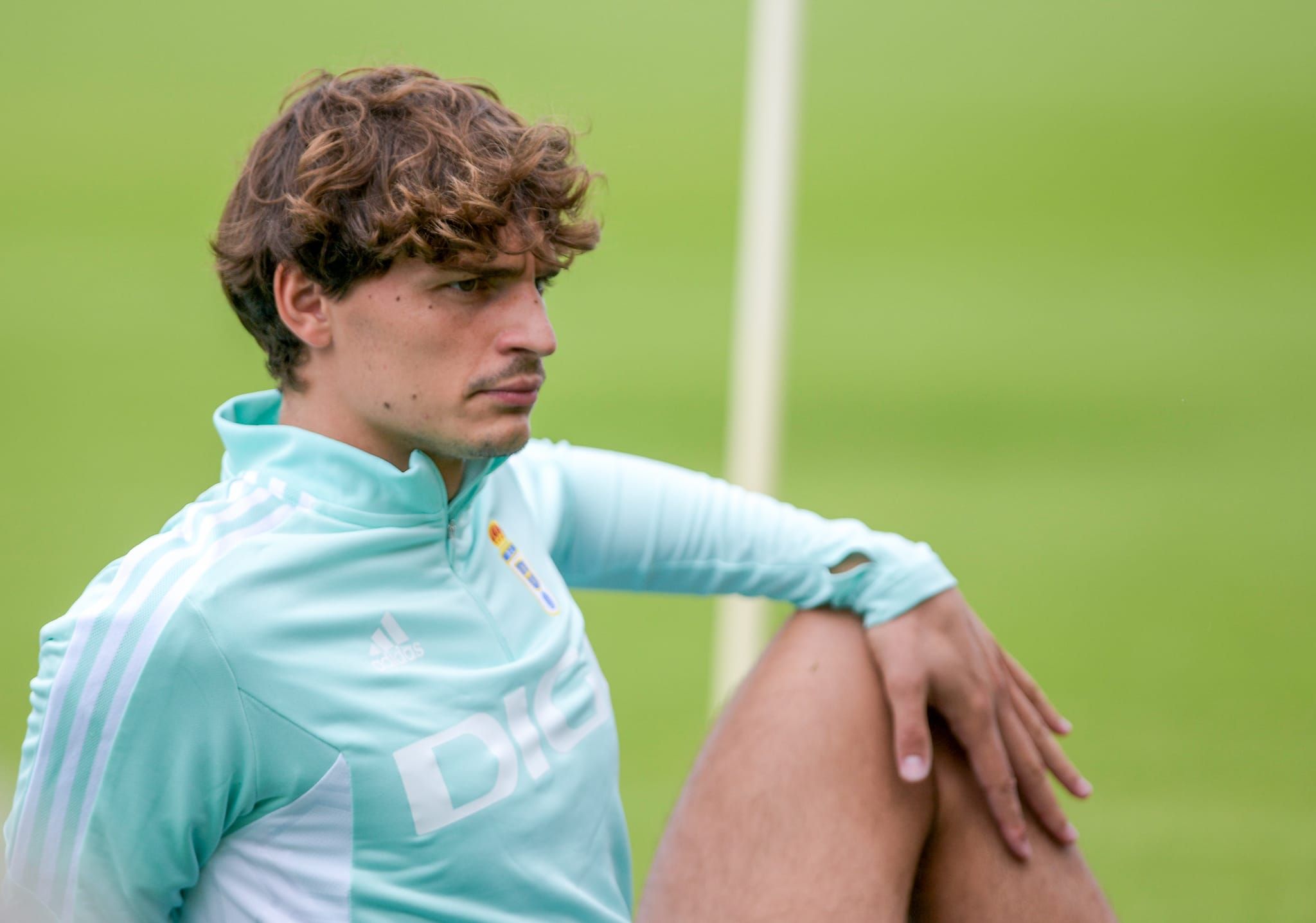  Oier Luengo en su primer entrenamiento con el Oviedo: Foto Real Oviedo.