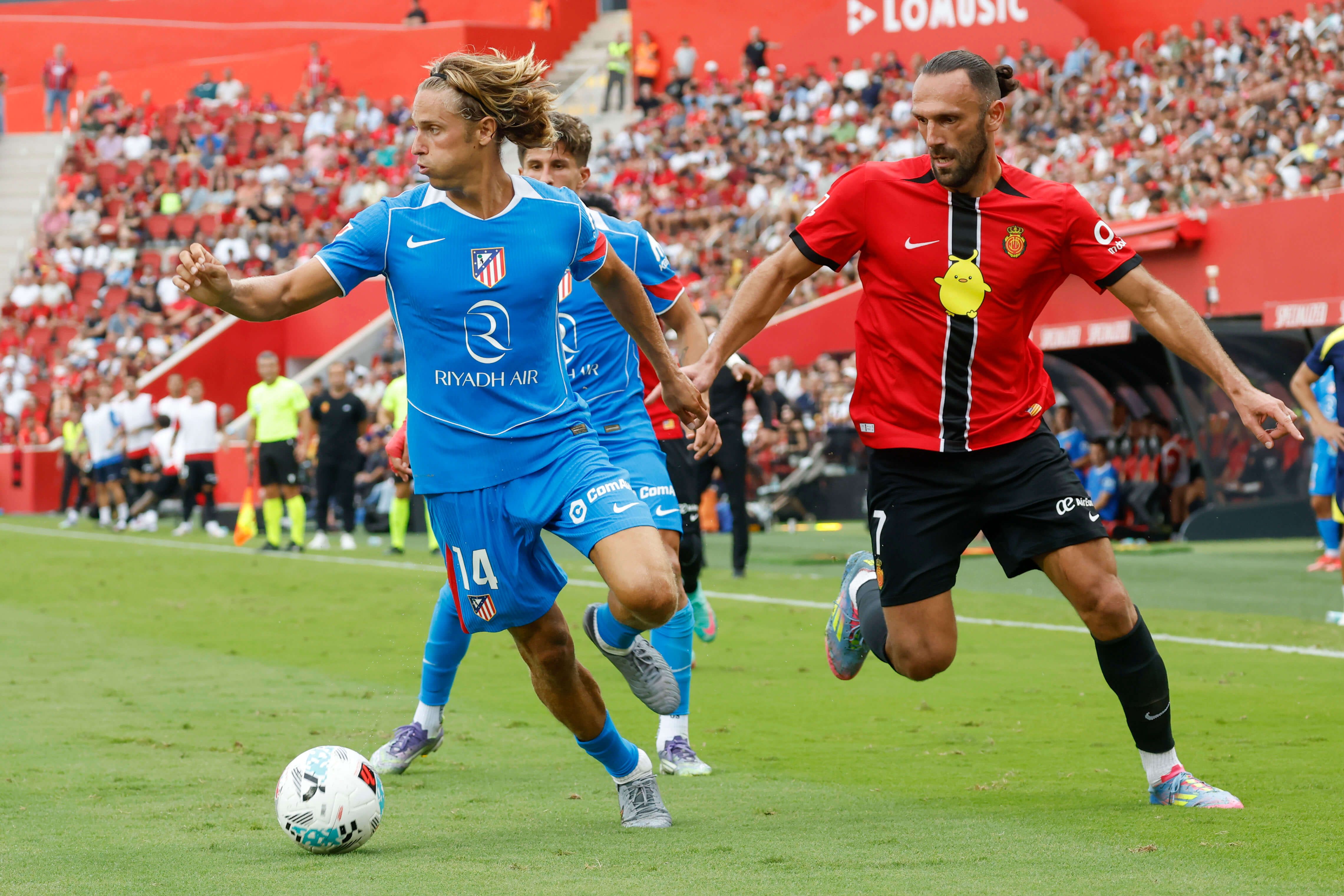 Marcos Llorente y Vedat Muriqi en el Mallorca - Atlético de Madrid
