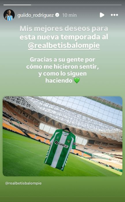 El mensaje publicado por Guido Rodríguez.