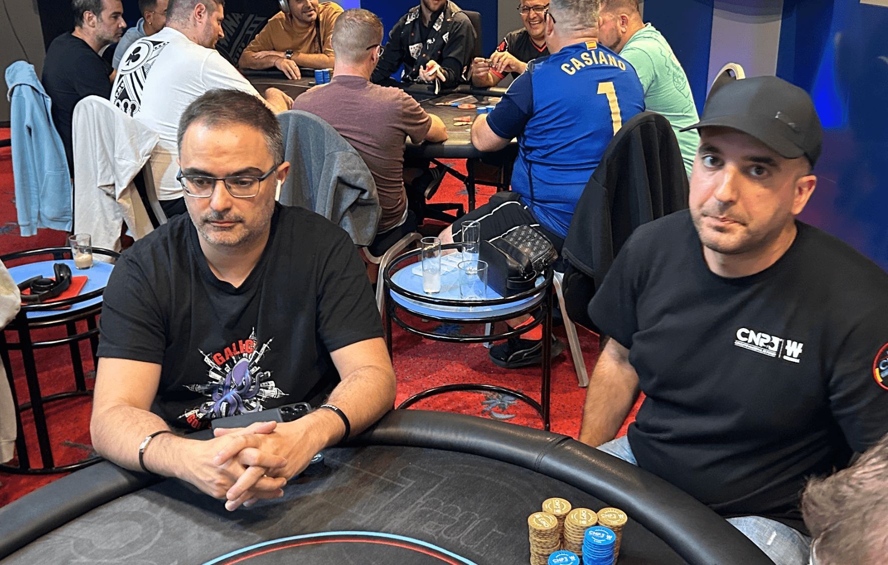 Miguel Montes y Joaquín Lafoz en el High Roller