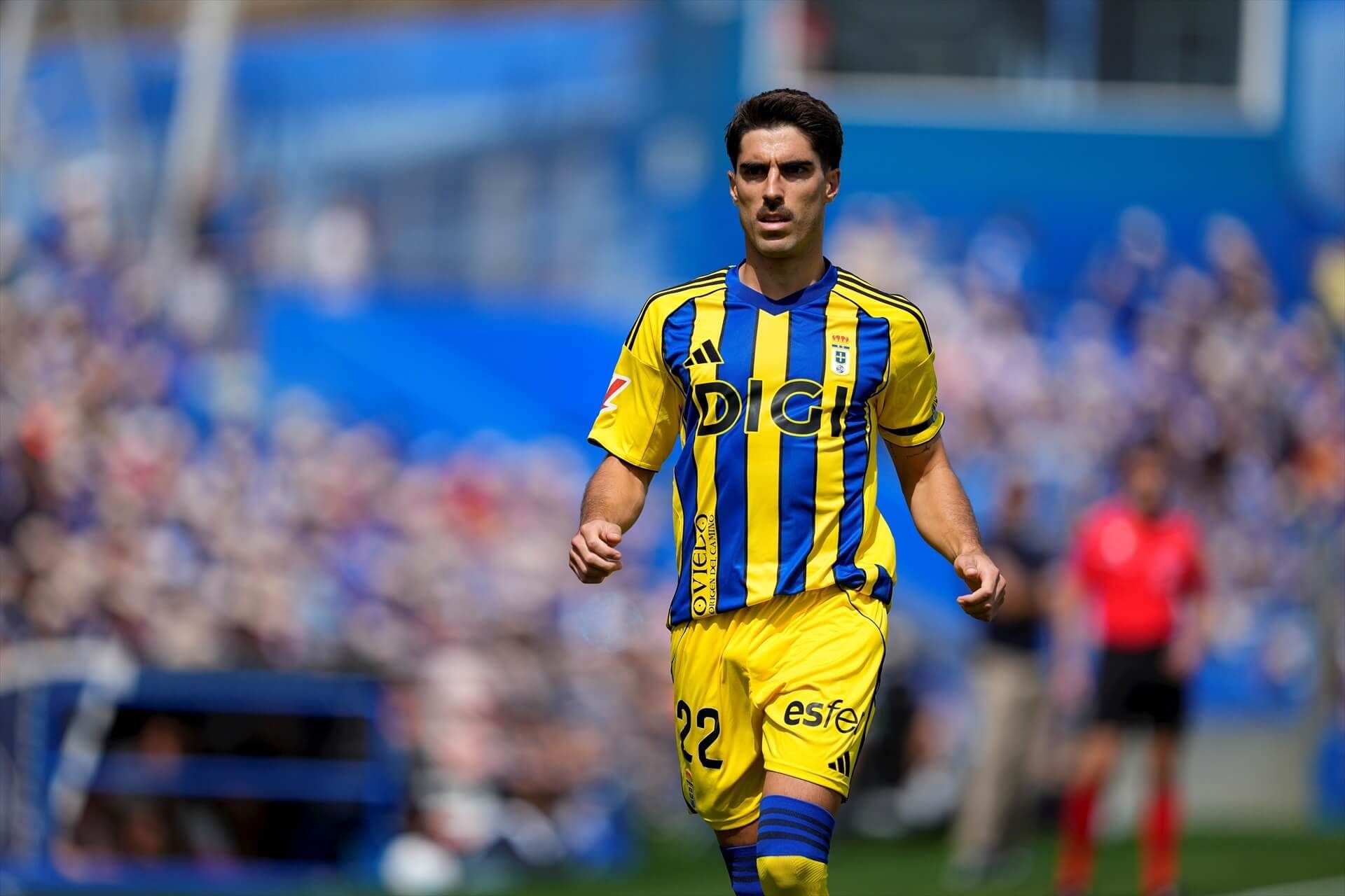  Nacho Vidal, durante el Getafe-Real Oviedo.