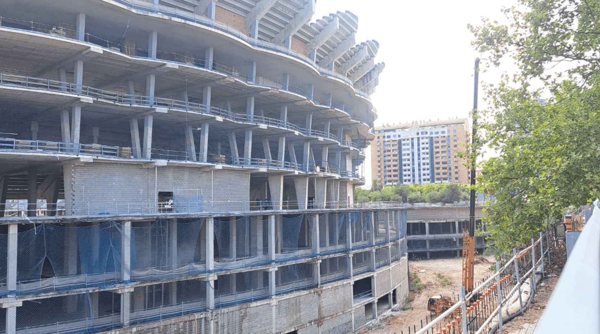  Obras del Nou Mestalla en septiembre