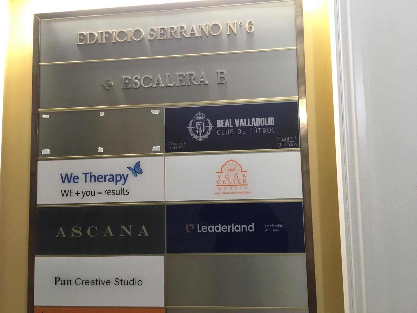 Oficinas del Pucela en Madrid.