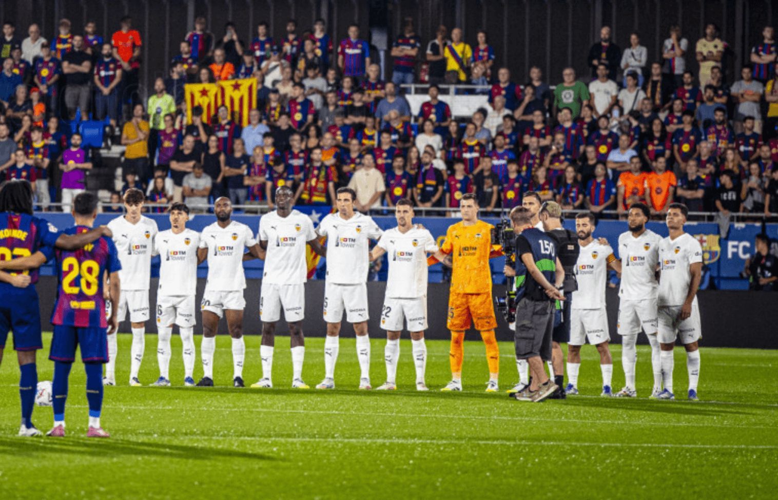  Once titular del Valencia CF ante el FC Barcelona