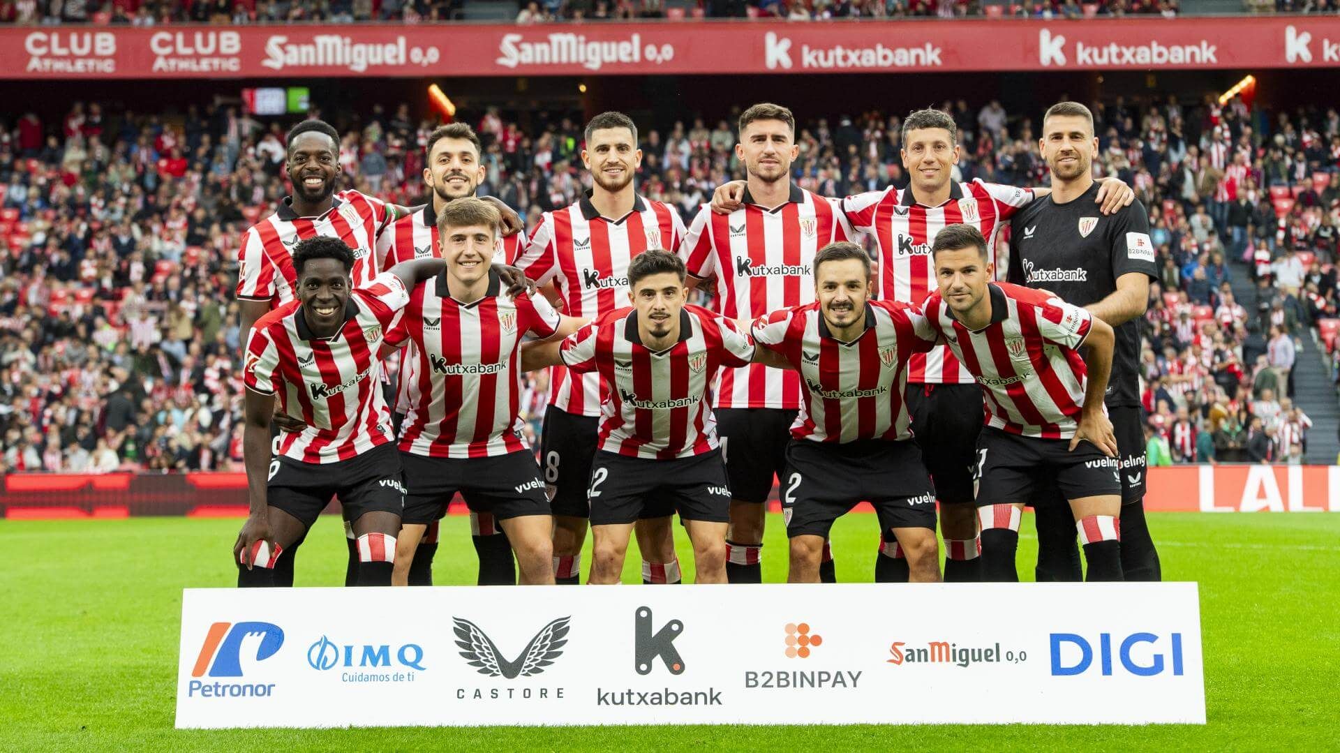  Este es el once que sacaba Ernesto Valverde ante el Girona en San Mamés.