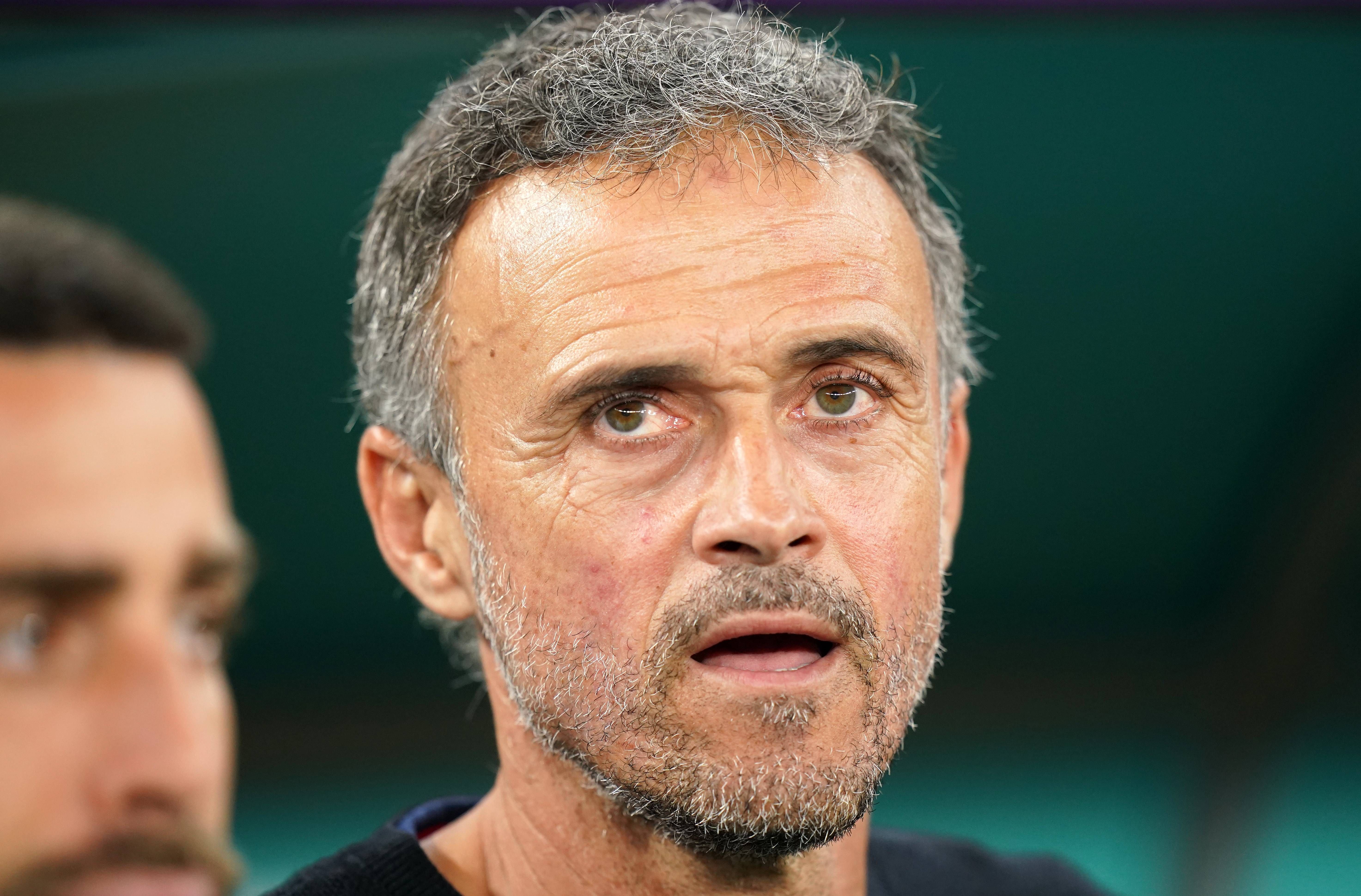  Luis Enrique, en el debut de España ante Costa Rica.