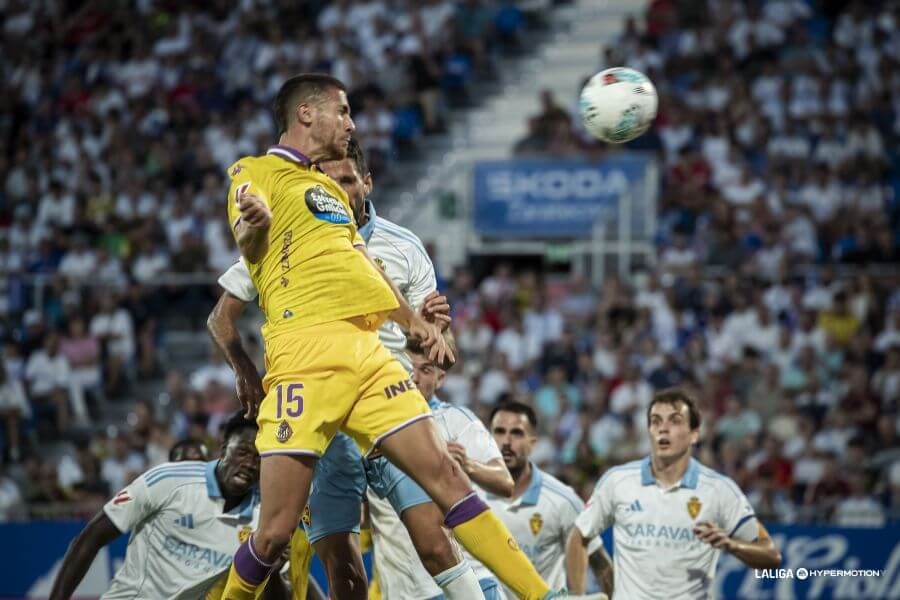 Pablo Tomeo, ante el Real Zaragoza.