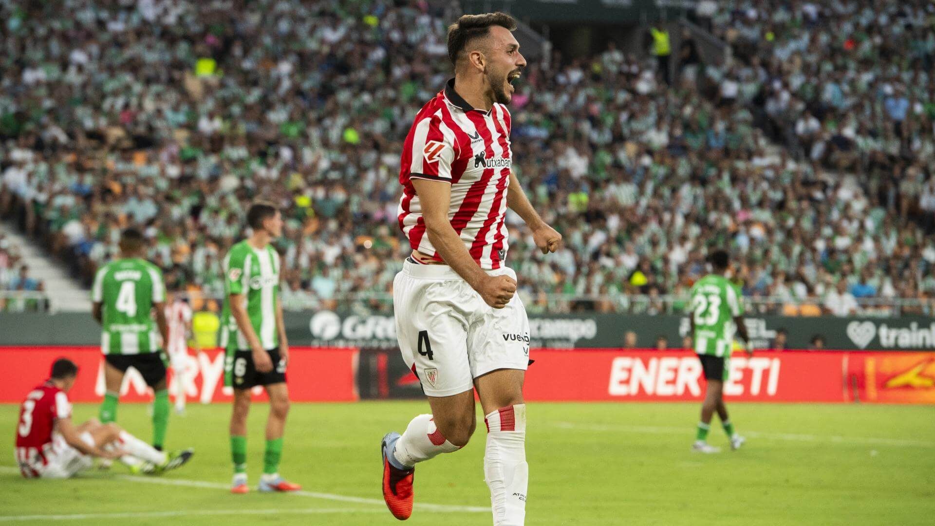 El gol de Aitor Paredes ante el Real Betis en La Cartuja de Sevilla.