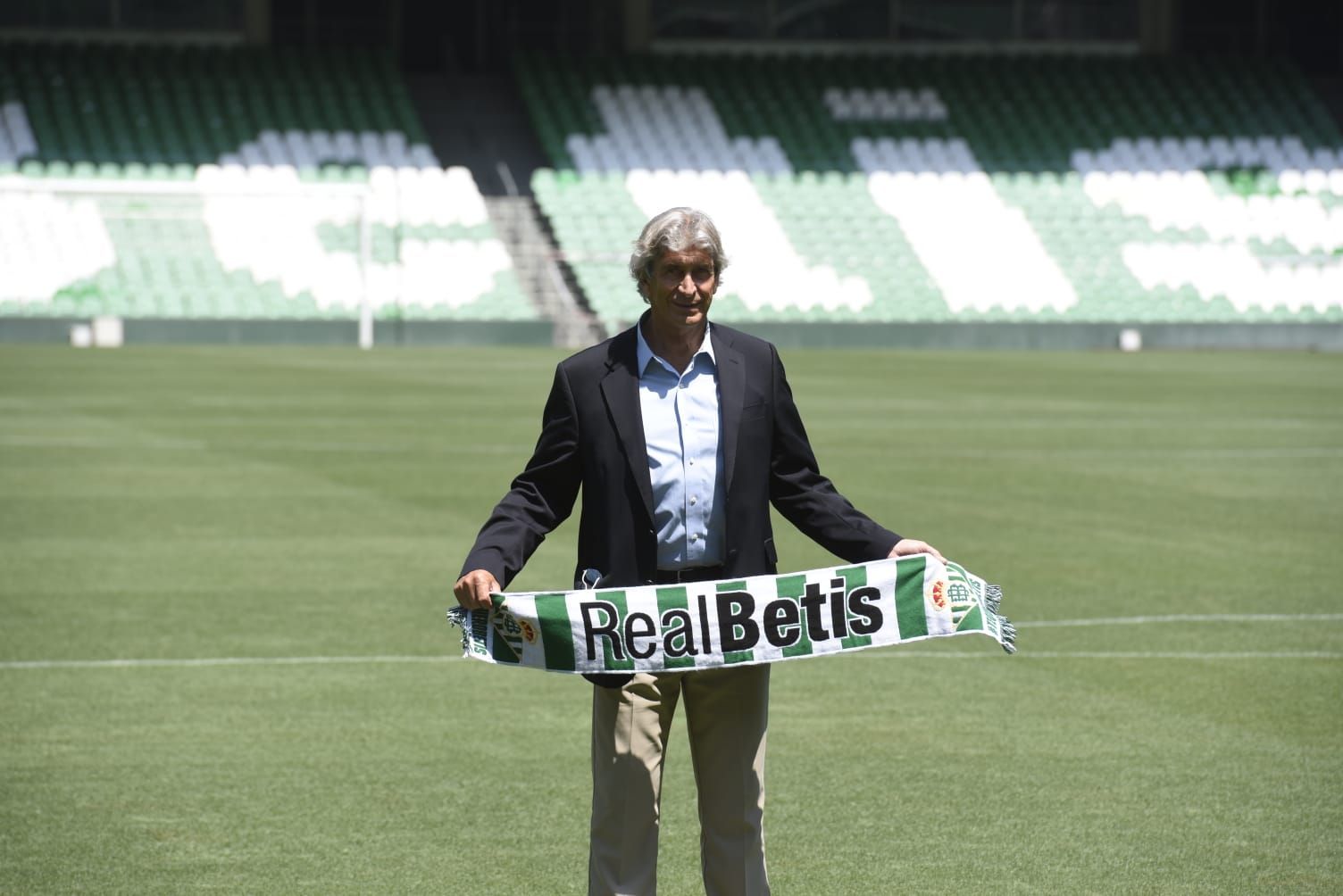 Manuel Pellegrini, el día de su presentación con el Betis