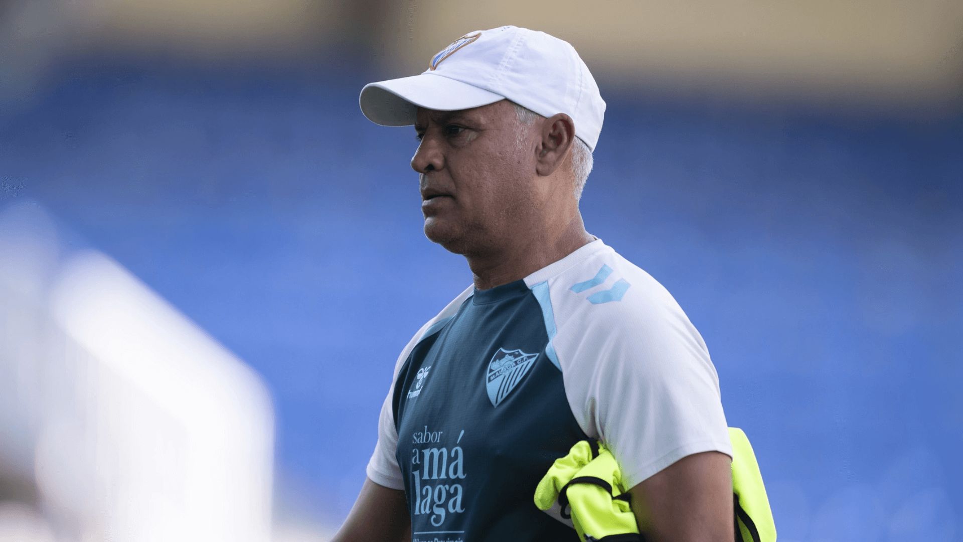  Sergio Pellicer, en una sesión del Málaga.