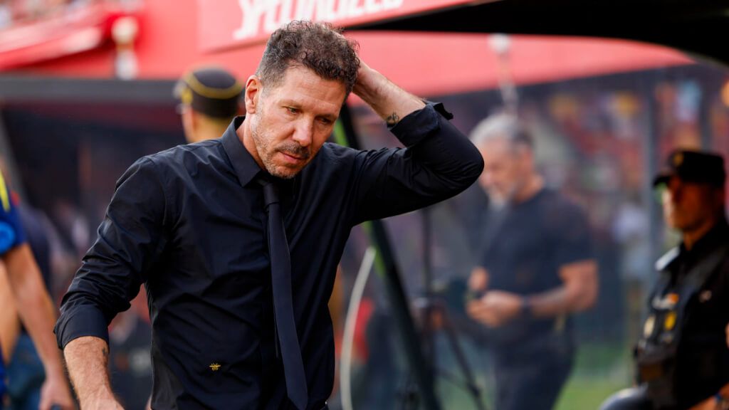 Diego Pablo Simeone durante el partido contra el Mallorca (Fuente: EFE)