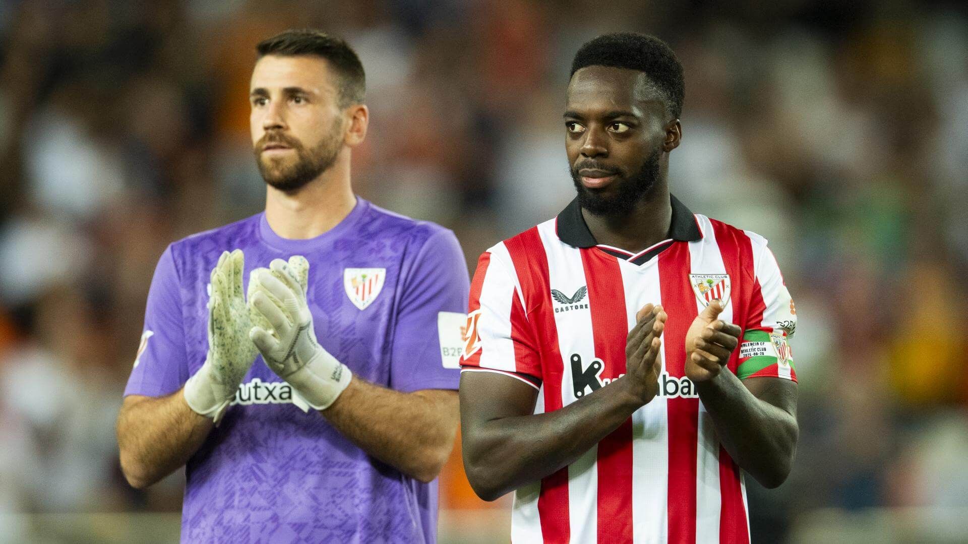  Unai Simón e Iñaki Williams han sido titulares en Mestalla ante el Valencia CF.
