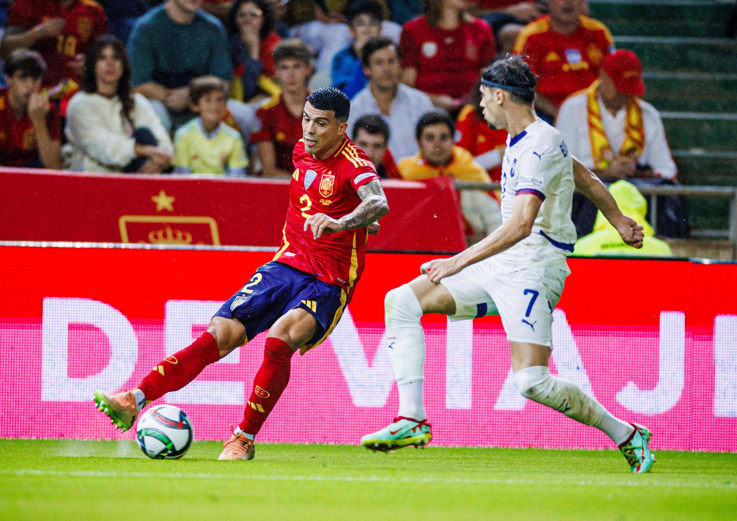 Pedro Porro, en el España-Serbia (FOTO: Cordón Press).