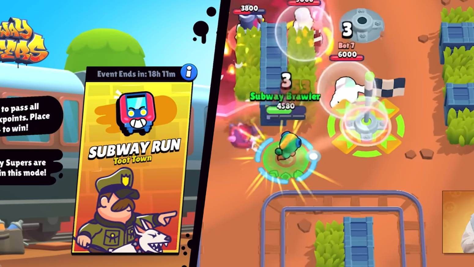  Subway Run, el nuevo modo de juego de Brawl Stars