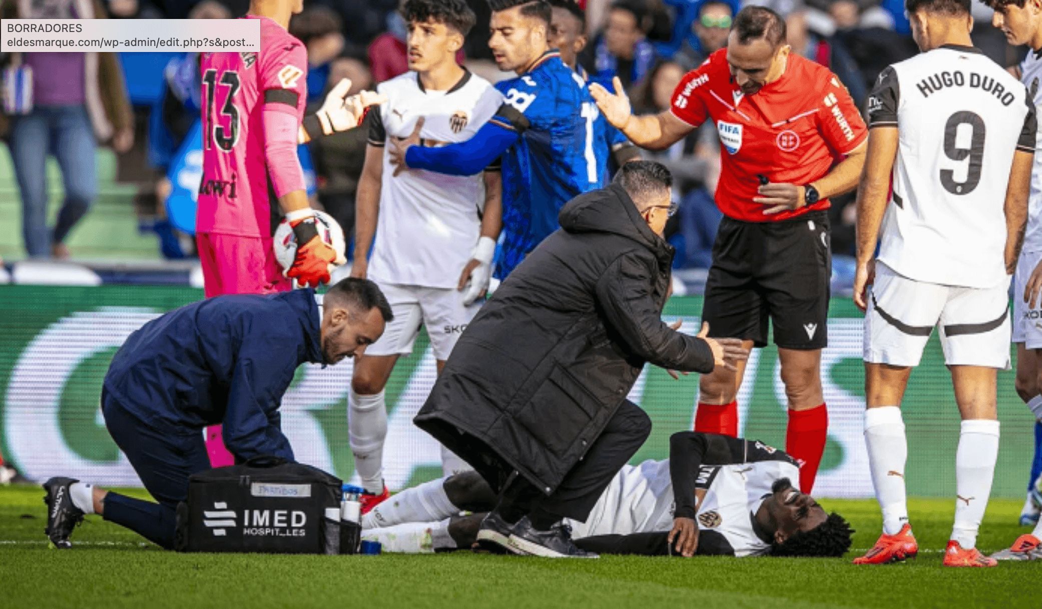 Thierry Rendal lesionado en octubre