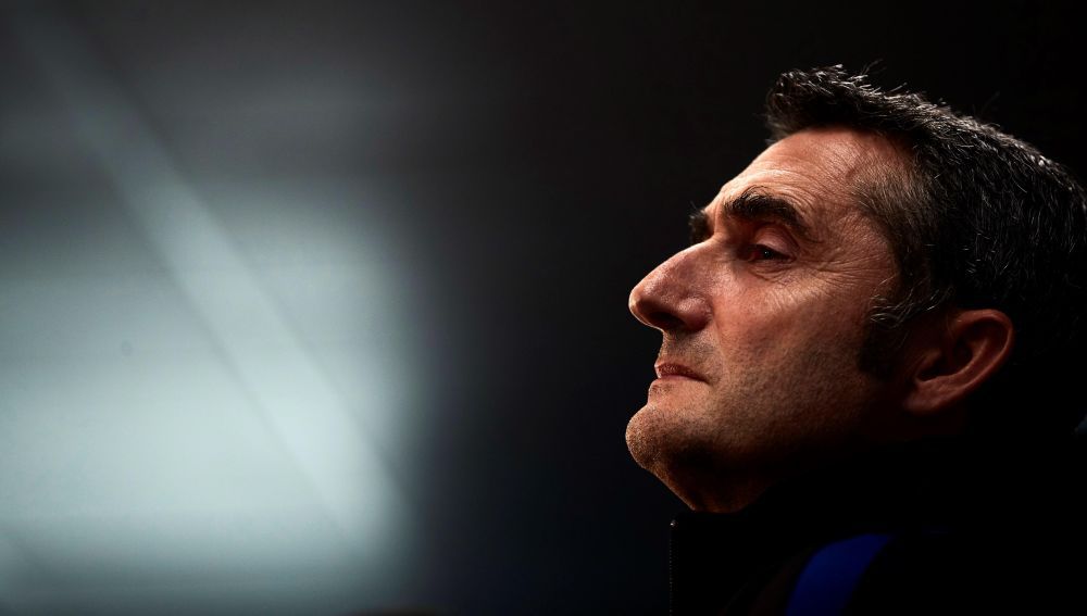  Ernesto Valverde, en sala de prensa.