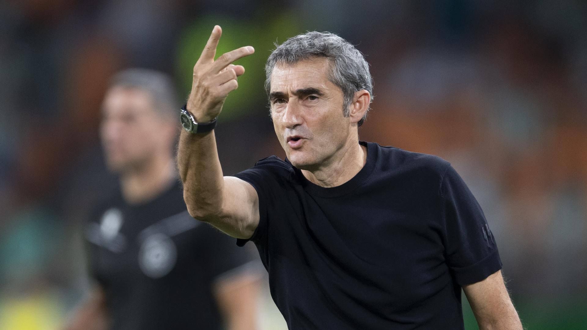  Órdenes de Ernesto Valverde ante el Betis en La Cartuja.