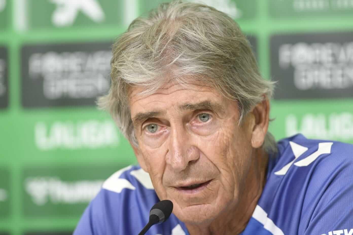  Manuel Pellegrini, en sala de prensa