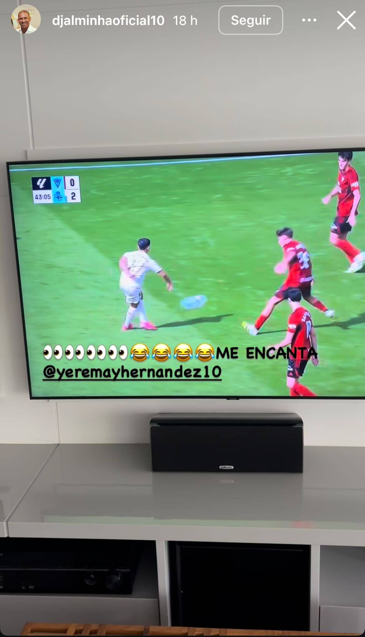  Djalminha alucina con Yeremay.