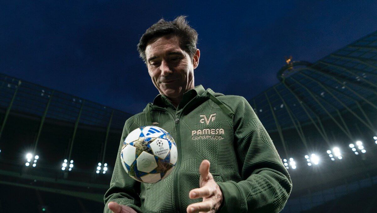  Marcelino, en la previa del partido de Champions